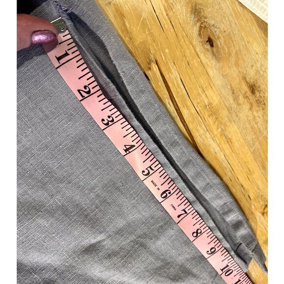 Vtg 90s Positive Attitude Linen Midi Dress Vest Set 1X Floral Embroidered Pearls - Picture 12 of 16